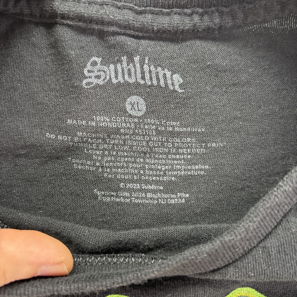Sublime Band Short Sleeve Crew Neck Graphic T Shirt Mens Size XL Black - Picture 3 of 6